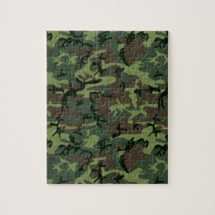 Camouflage Camouflage Grünbraunes Muster Puzzle