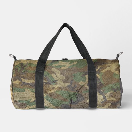 Camouflage Camouflage Jagd Monogramm Duffle Bag (Vorderseite)
