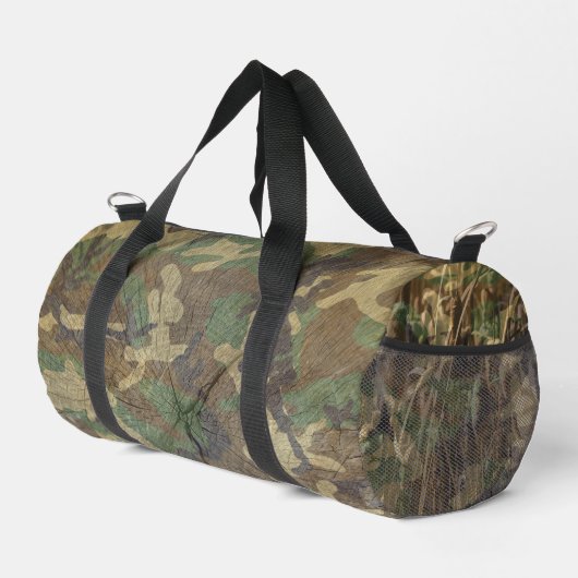 Camouflage Camouflage Jagd Monogramm Duffle Bag (Rechte Ecke)