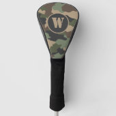 Camouflage Camouflage Military Khaki Green Tan Mon Golf Headcover (Vorderseite)