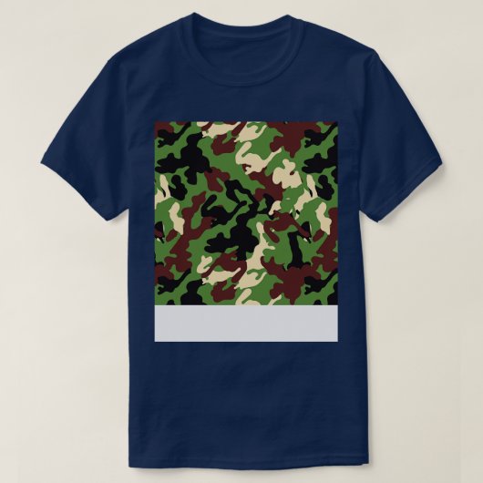 Camouflage Camouflage Pattern T-Shirt (Design vorne)