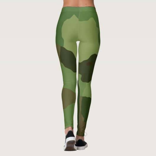 Camouflage Camouflage Personalisiert Leggings (Rückseite)
