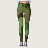 Camouflage Camouflage Personalisiert Leggings (Vorderseite)