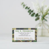 Camouflage / Camouflage-Visitenkarte Visitenkarte (Stehend Vorderseite)