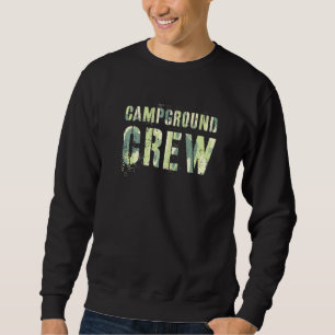 Camouflage Campground Crew Gastgeber Sommerberater Sweatshirt