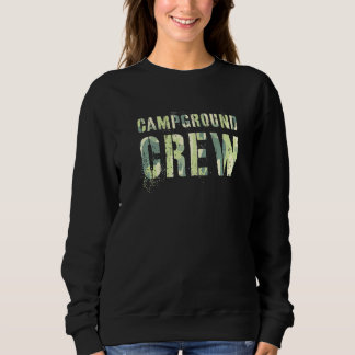 Camouflage Campground Crew Gastgeber Sommerberater Sweatshirt