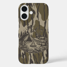 Camouflage Camping Gear Camouflage iPhone 16 Hülle
