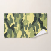 Camouflage Camping Jagd auf Green Camouflage Badhandtuch Set (Handtuch)