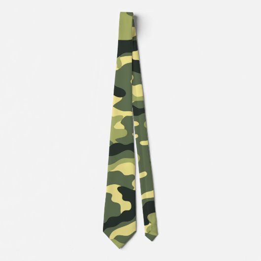 Camouflage Camping Jagd auf Green Camouflage Krawatte (Vorderseite)