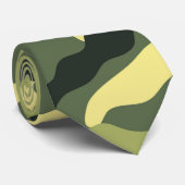 Camouflage Camping Jagd auf Green Camouflage Krawatte (Gerollt)