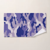 Camouflage Camping Jagd Blue Camouflage Badhandtuch Set (Handtuch)