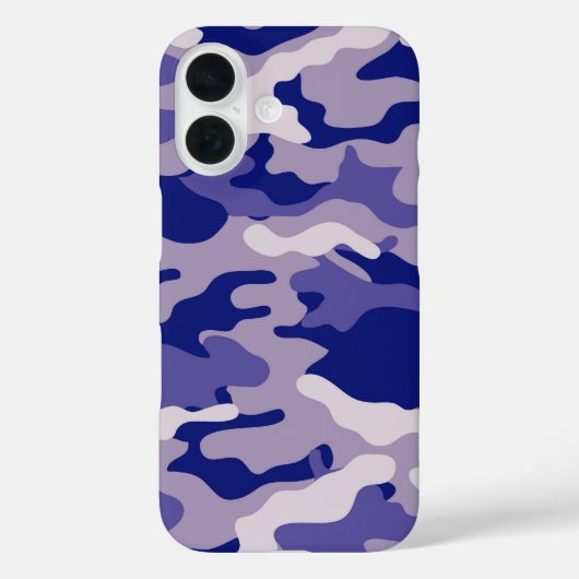Camouflage Camping Jagd Blue Camouflage Case-Mate iPhone Hülle (Rückseite)