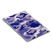 Camouflage Camping Jagd Blue Camouflage Notizblock (Rechte Seite)
