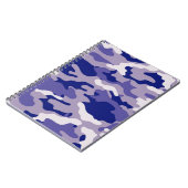 Camouflage Camping Jagd Blue Camouflage Notizblock (Linke Seite)