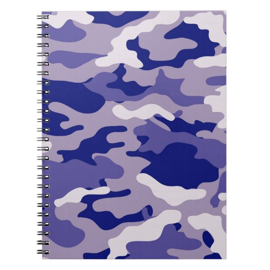 Camouflage Camping Jagd Blue Camouflage Notizblock (Vorderseite)