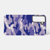 Camouflage Camping Jagd Blue Camouflage Samsung Galaxy Hülle (Rückseite (Horizontal))