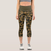 Camouflage Capri Leggings (Vorderseite)