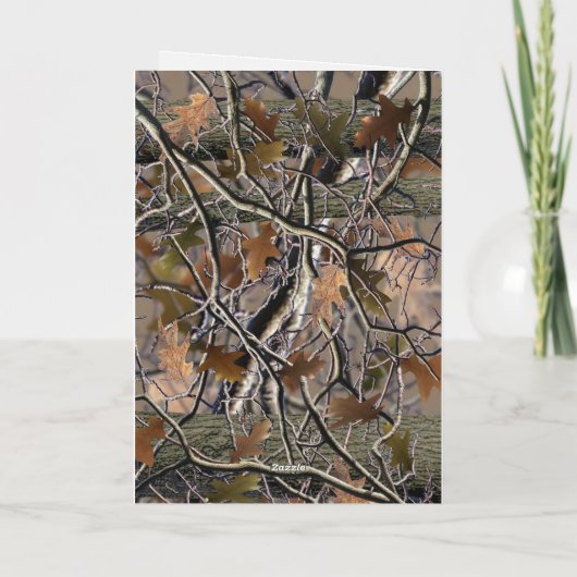 Camouflage Card, Geburtstage, Veranstaltungen, Jag Karte (Rückseite)