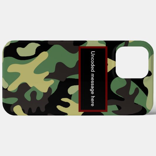 Camouflage Case-Mate iPhone Hülle (Rückseite (Horizontal))