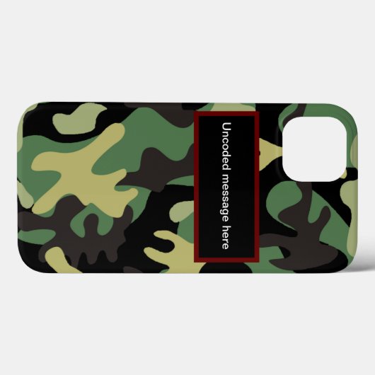 Camouflage Case-Mate iPhone Hülle (Rückseite (Horizontal))