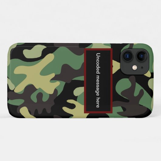 Camouflage Case-Mate iPhone Hülle (Rückseite (Horizontal))