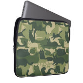Camouflage Cats Pattern Army Green Kitats Camoufla Laptopschutzhülle (Vorne Rechts)