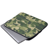 Camouflage Cats Pattern Army Green Kitats Camoufla Laptopschutzhülle (Vorne Knopf)