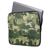 Camouflage Cats Pattern Army Green Kitats Camoufla Laptopschutzhülle (Vorderseite Links)