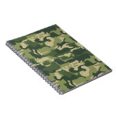 Camouflage Cats Pattern Army Green Kitats Camoufla Notizblock (Rechte Seite)