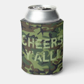 Camouflage Cheers Y'All Dosenkühler (Kanne Rückseite)