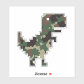 Camouflage Chrome T-Rex Aufkleber (Blatt)