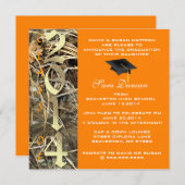 Camouflage Classic Elegant 2014 Abschluss Einladun Einladung (Vorne/Hinten)