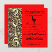 Camouflage Classic Elegant 2016 Abschluss Einladun Einladung (Vorne/Hinten)