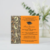 Camouflage Classic Elegant 2017 Abschluss Einladun Einladung (Stehend Vorderseite)