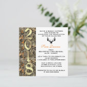 Camouflage Classic Elegant 2018 Abschluss Einladun Einladung (Stehend Vorderseite)