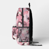 Camouflage & Confidence: Pink Edition Bedruckter Rucksack (Rechts)