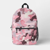 Camouflage & Confidence: Pink Edition Bedruckter Rucksack (Vorderseite)