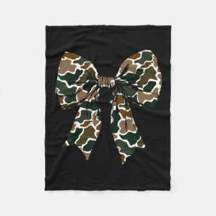 Camouflage Coquette Bow Duck Hunt Duck Jagd Frauen Fleecedecke