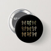 Camouflage Coquette Bow Duck Jagd Ente Jagd Männer Button (Vorne & Hinten)