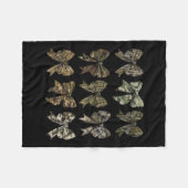 Camouflage Coquette Bow Duck Jagd Ente Jagd Männer Fleecedecke (Vorderseite (Horizontal))