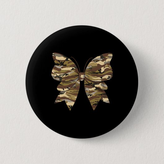 Camouflage Coquette Bow Duck Jagd Frauen Niedlich  Button (Vorderseite)