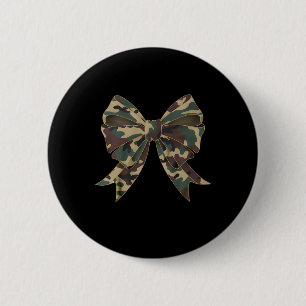 Camouflage Coquette Bow Duck Jagd Mädchen Kinder F Button