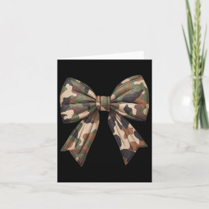Camouflage Coquette Bow Duck Jagd Mädchen Kinder F Karte