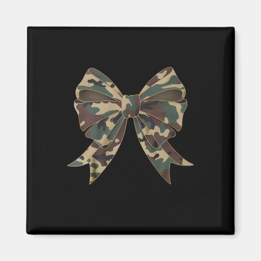 Camouflage Coquette Bow Duck Jagd Mädchen Kinder F Magnet (Vorne)