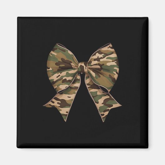 Camouflage Coquette Bow Duck Jagd Mädchen Kinder F Magnet (Vorne)