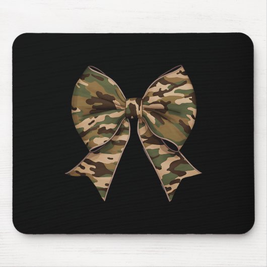 Camouflage Coquette Bow Duck Jagd Mädchen Kinder F Mousepad (Vorne)