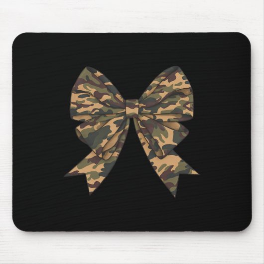 Camouflage Coquette Bow Duck Jagd Mädchen Kinder F Mousepad (Vorne)