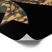 Camouflage Coquette Bow Duck Jagd Mädchen Kinder F Poster (Ecke)