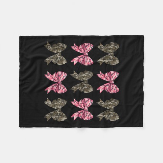 Camouflage Coquette Bow Duck Jagen Kinder Jungen M Fleecedecke (Vorderseite (Horizontal))