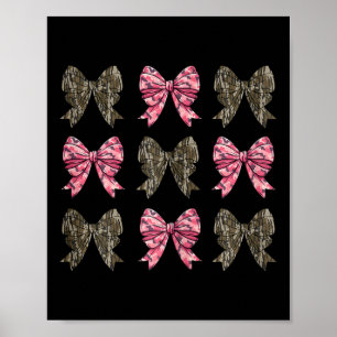 Camouflage Coquette Bow Duck Jagen Kinder Jungen M Poster